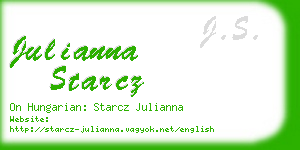 julianna starcz business card